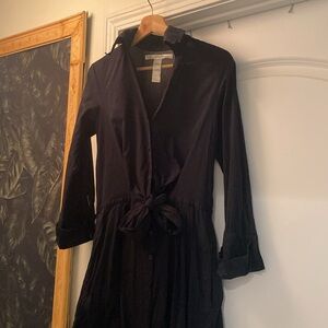 Diane Von Furstenburg 100% Cotton Midi Dress - Size 8